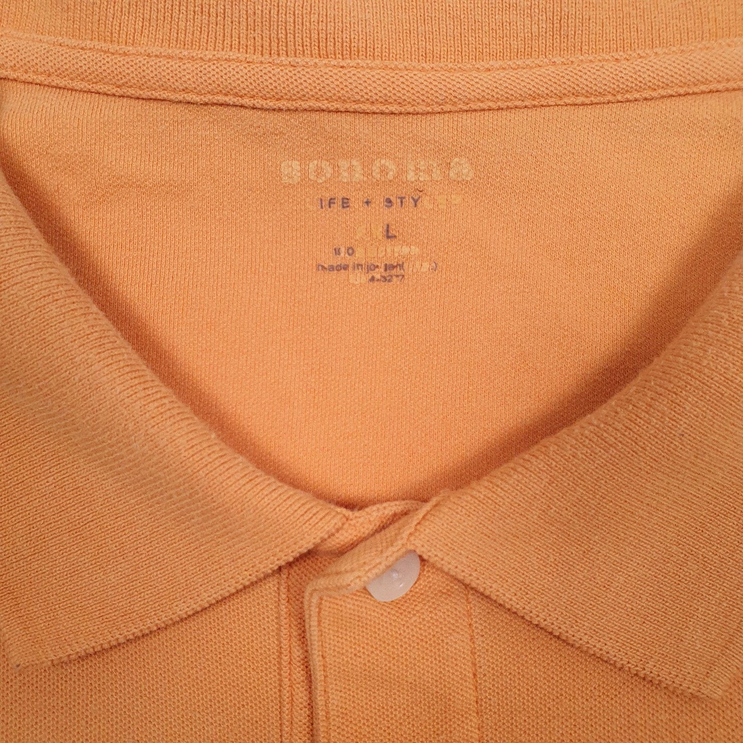 Mens Orange Sonoma   Polo Shirt