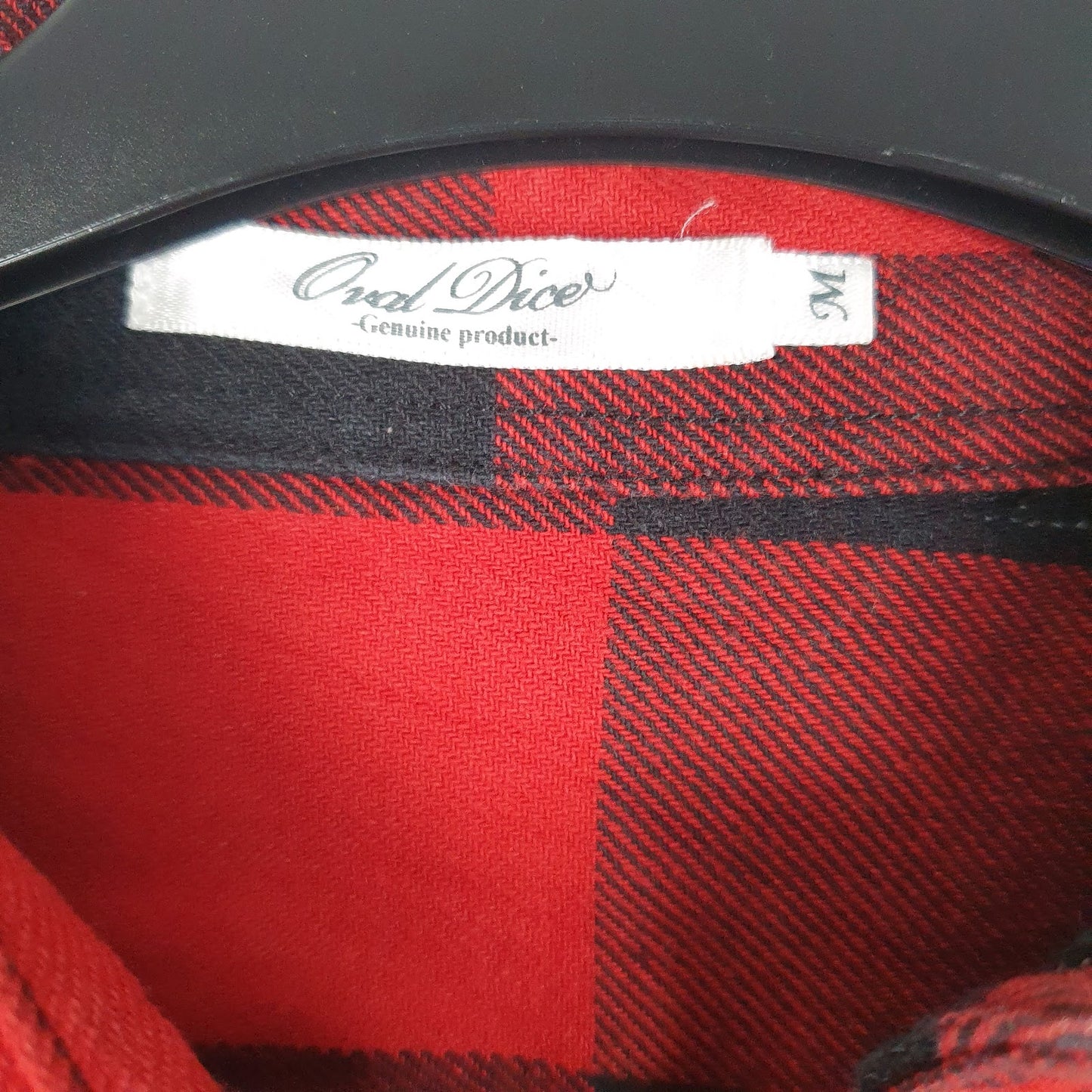 Mens Red Oval Dice Flannel  Shirt