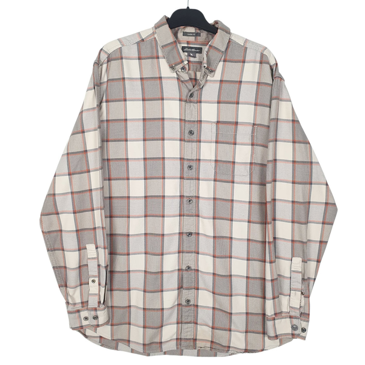 Mens Beige Eddie Bauer  Long Sleeve Shirt