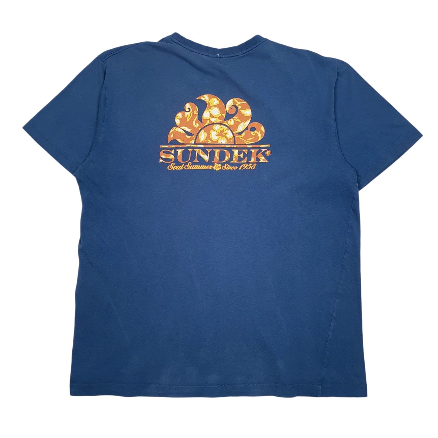 Mens Blue Sundek   T Shirt