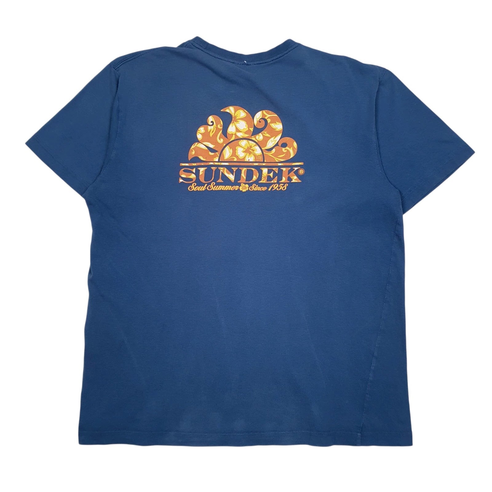 Mens Blue Sundek   T Shirt