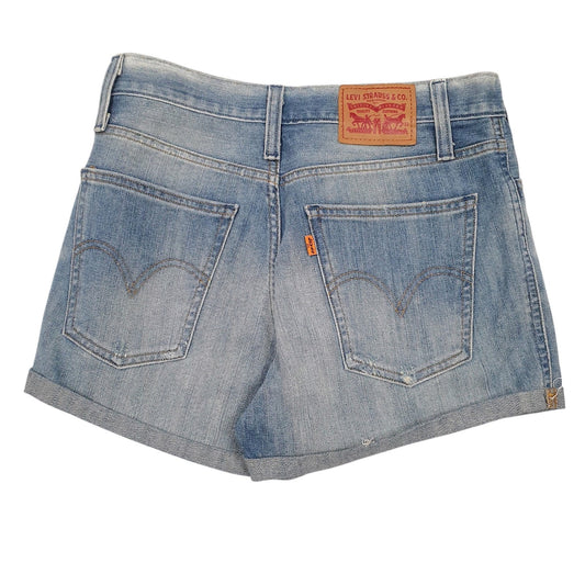 Womens Blue Levis   Shorts