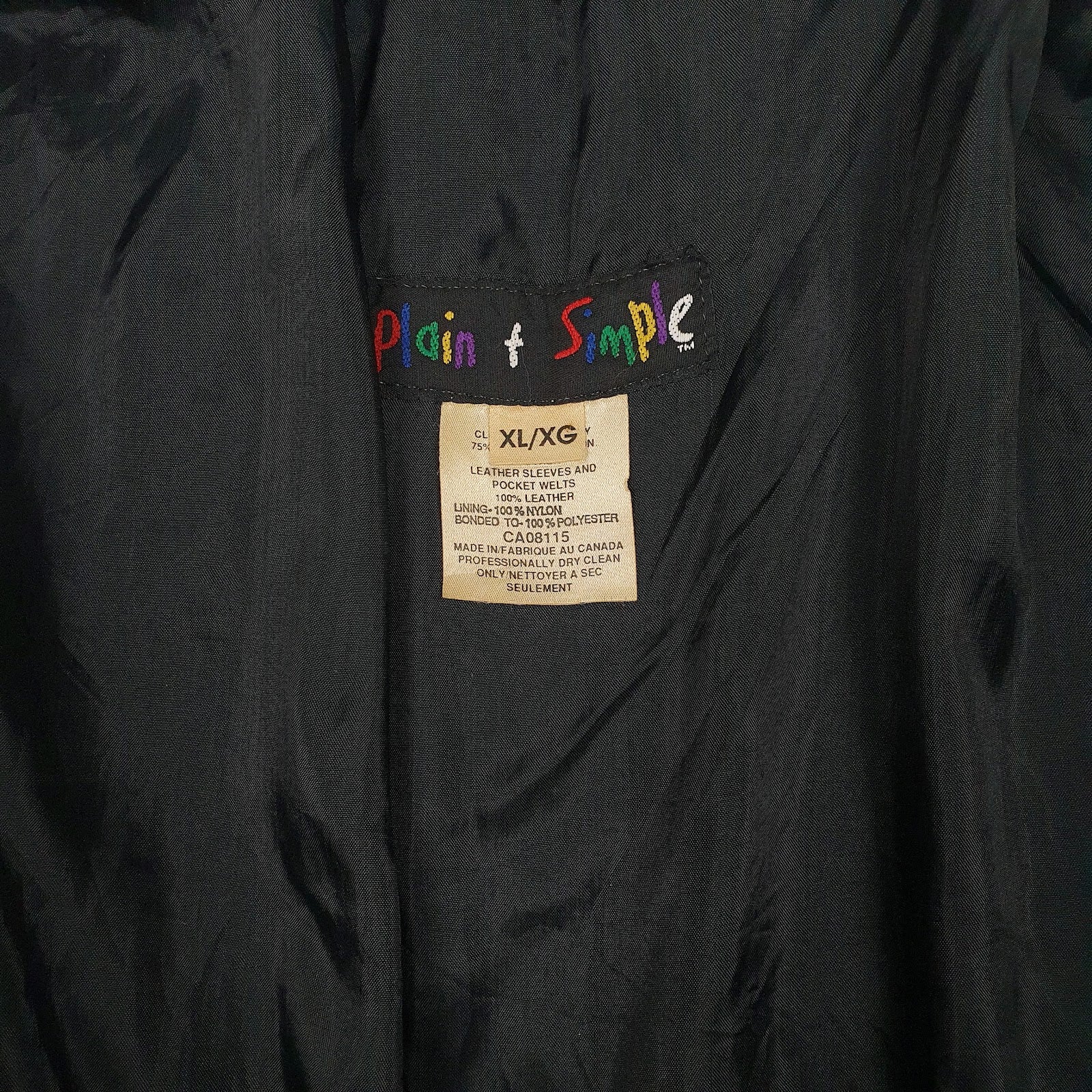 Mens Navy Plain T Simple Vintage 90s Varsity College Bomber  Coat