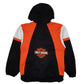 Mens Black Harley Davidson Motorcycles Hoodie Full Zip Jumper