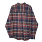 Mens Red Eddie Bauer Flannel  Shirt