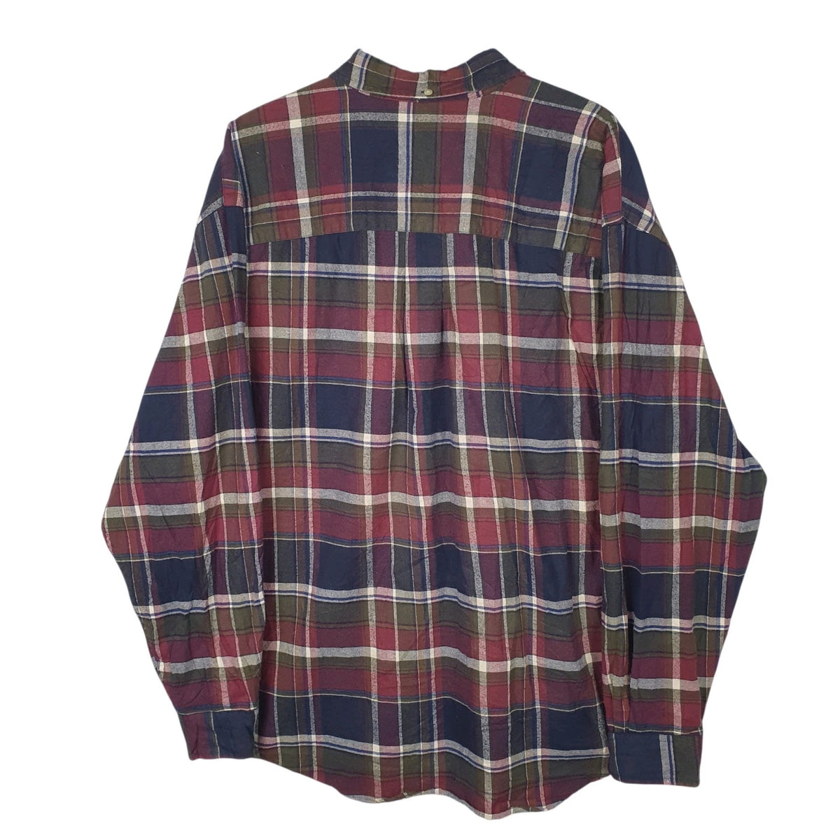 Mens Red Eddie Bauer Flannel  Shirt