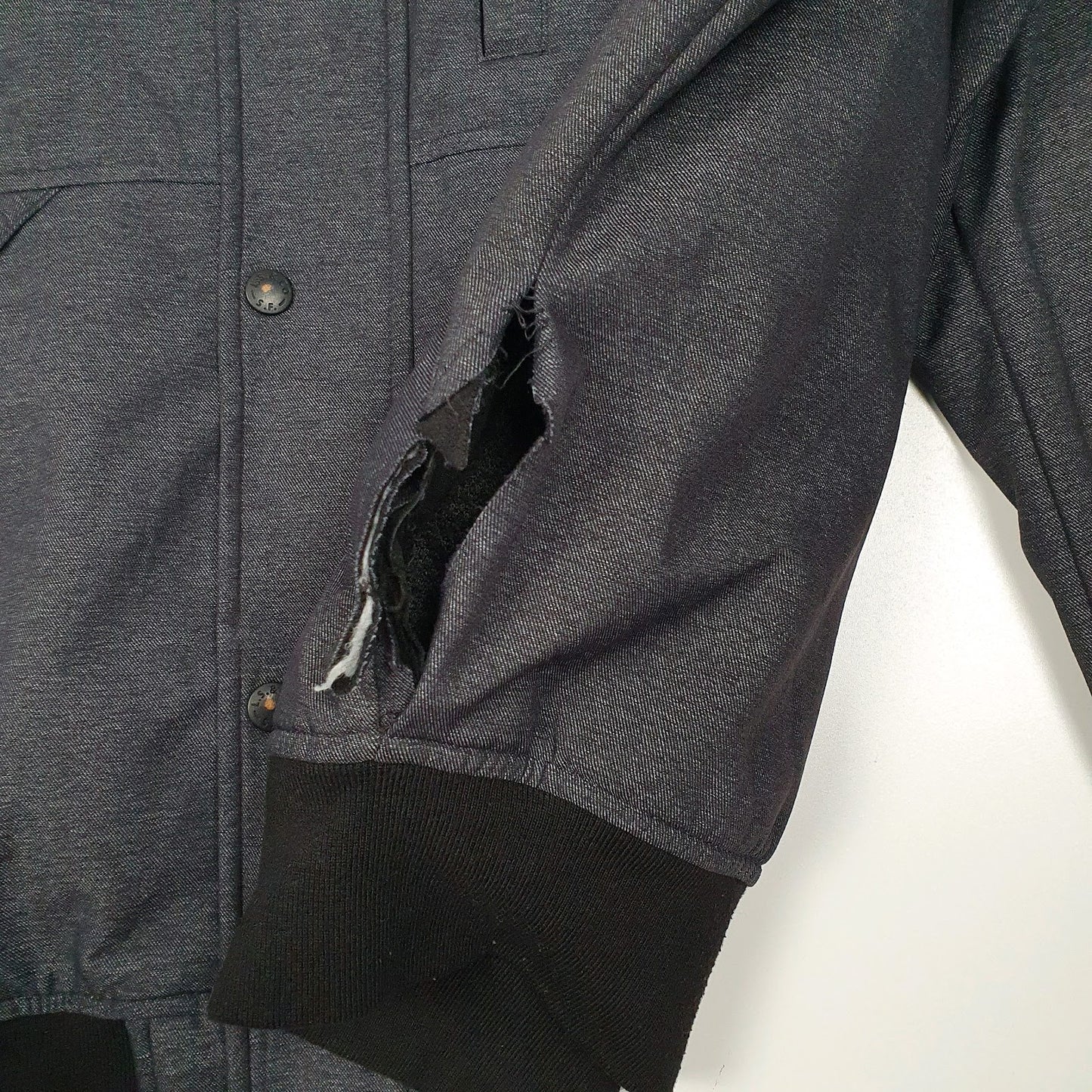 Mens Navy Levis Sherpa Lined Active  Coat