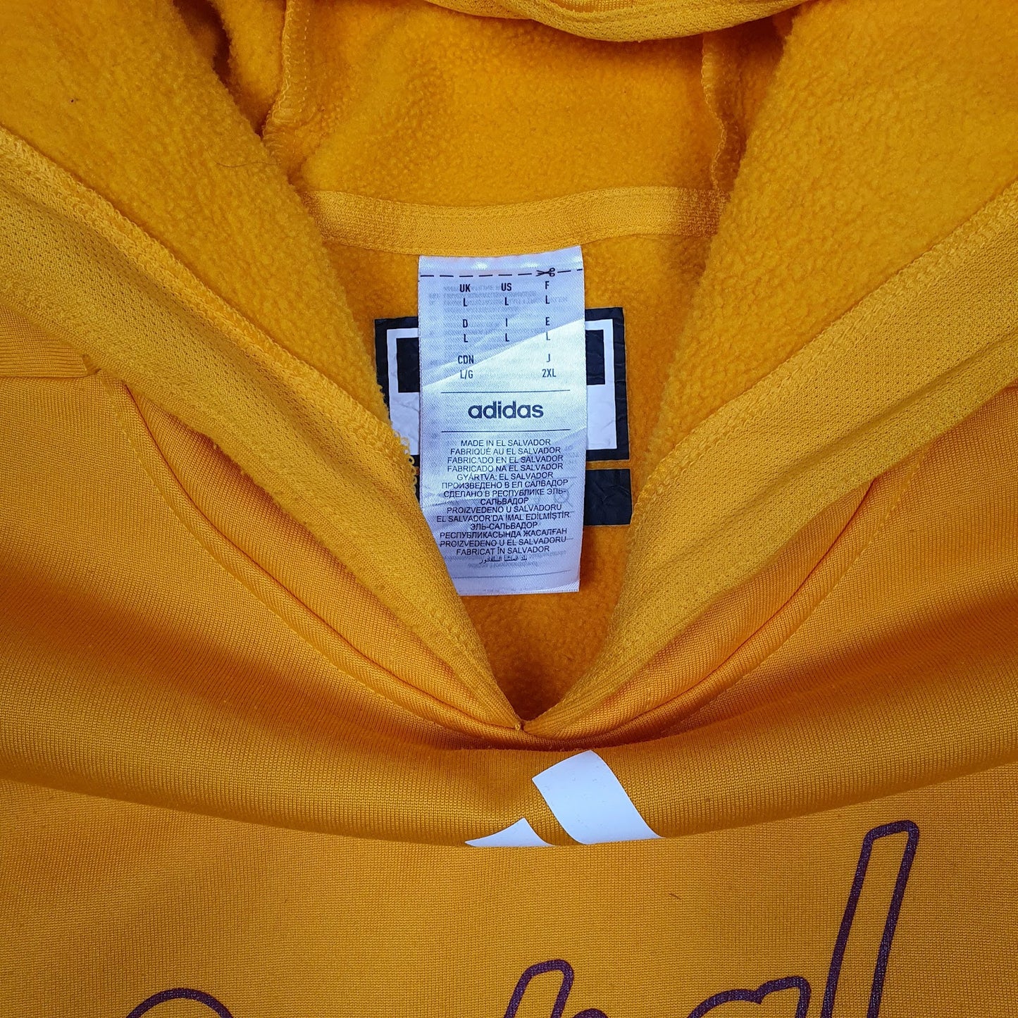 Mens Yellow Adidas Central Michigan Hoodie Jumper