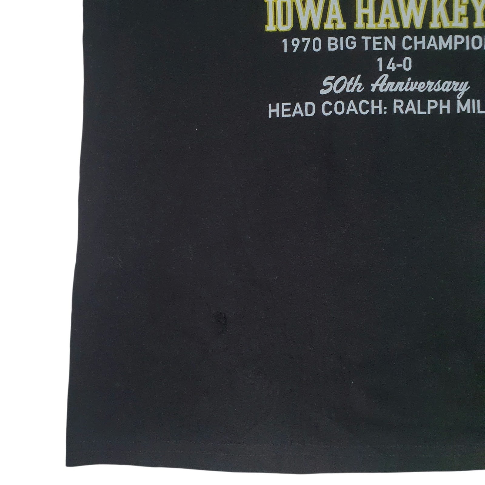Mens Black Gildan Iowa Hawkeyes  T Shirt