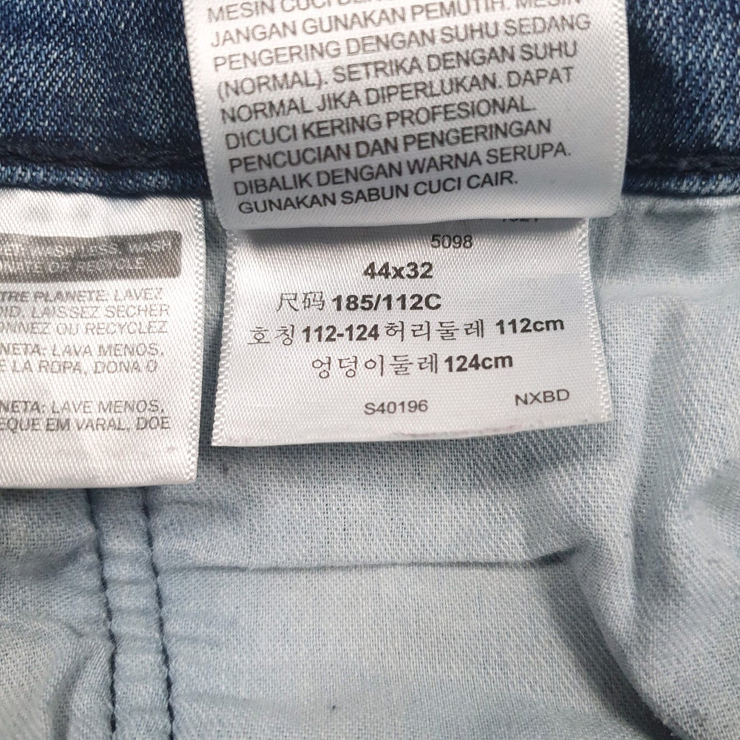 Mens Blue Levis Distressed  Jeans