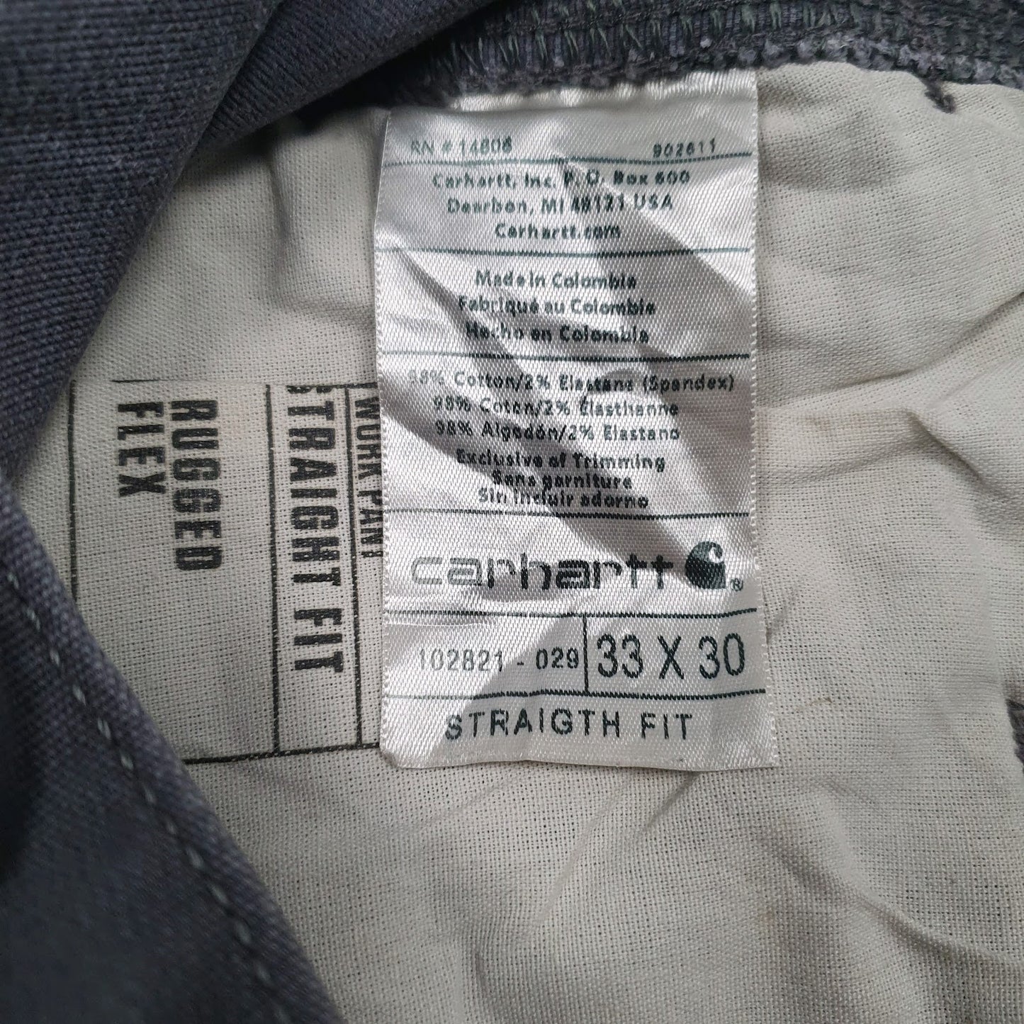 Mens Grey Carhartt Workwear  Jeans