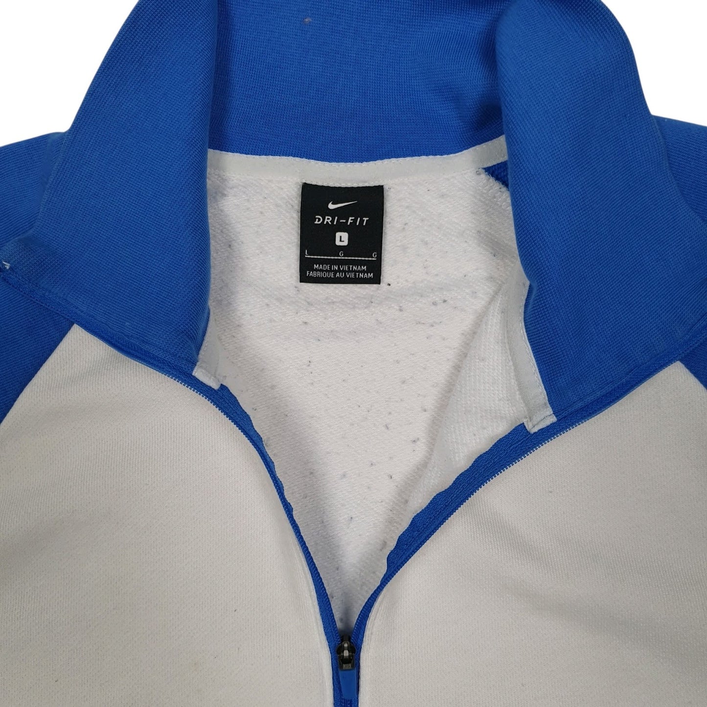 Womens White Nike  Quarter Zip Jumper
