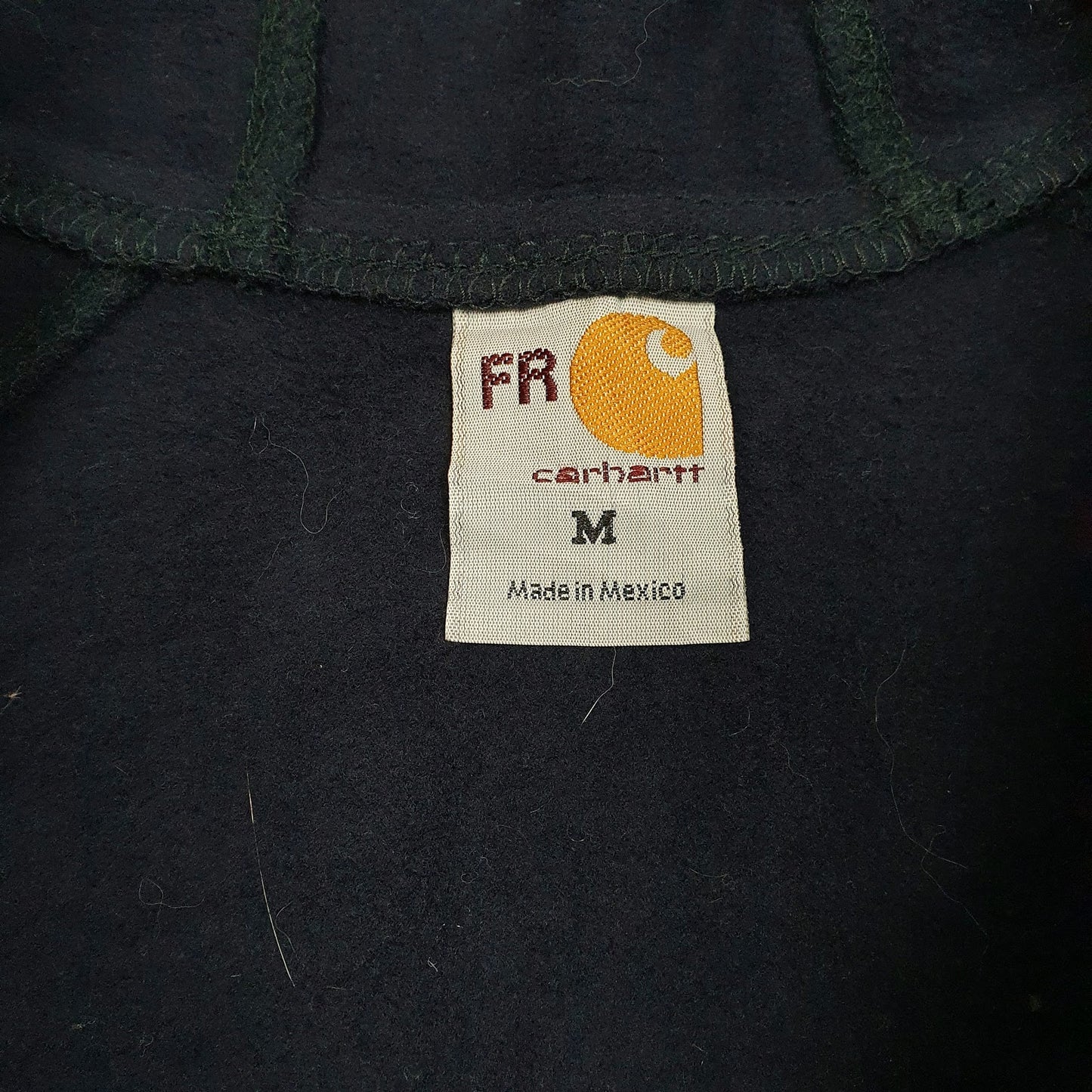 Mens Navy Carhartt Fire Resistant Full Zip Jumper
