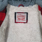 Mens Red Levis Sherpa Lined Windbreaker Hoodie  Coat