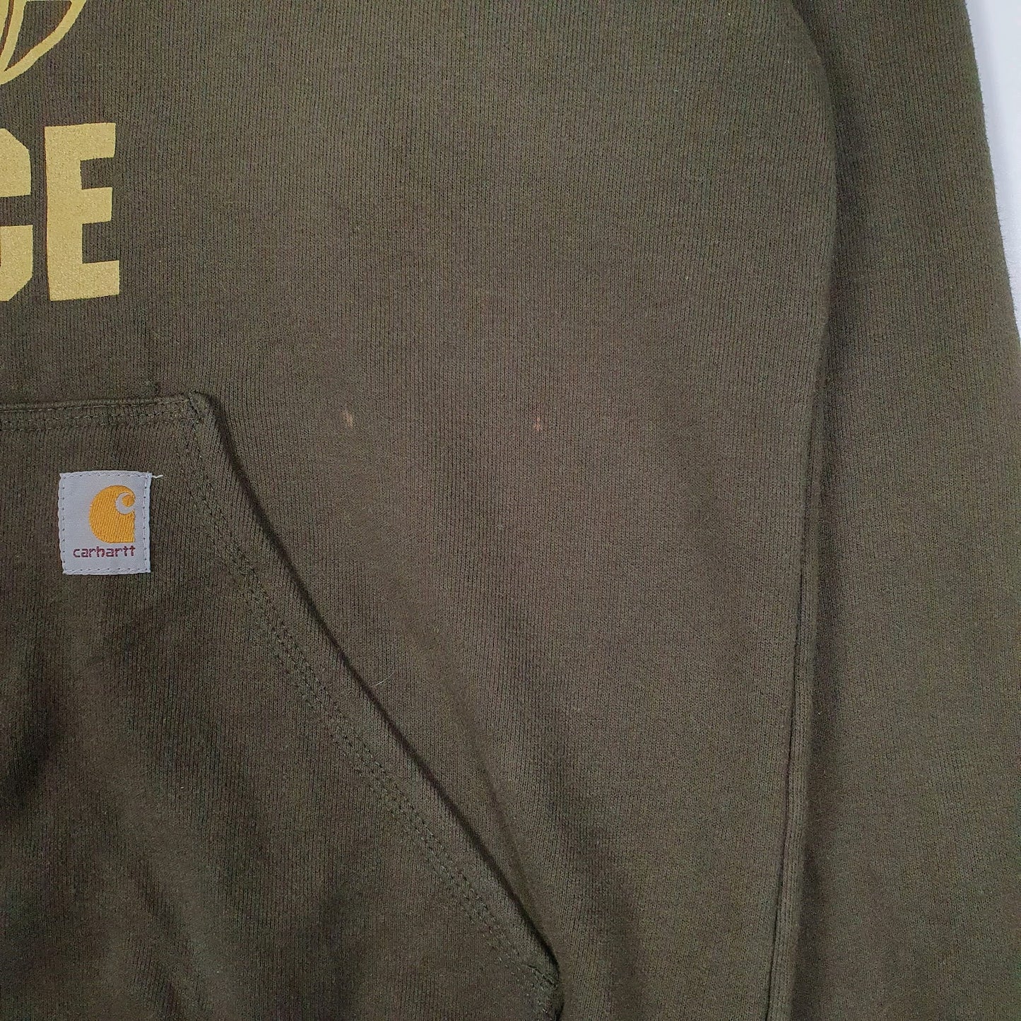 Mens Green Carhartt  Hoodie Jumper