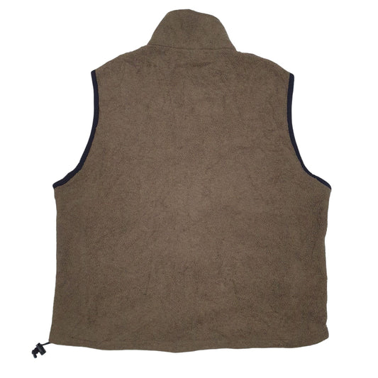 Mens Brown Woolrich Polartec Made In USA Vest Jumper