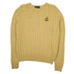 Womens Yellow Ralph Lauren Cable Knit Crewneck Jumper