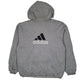 Mens Black Adidas Vintage 90s Reversible Crewneck Coat