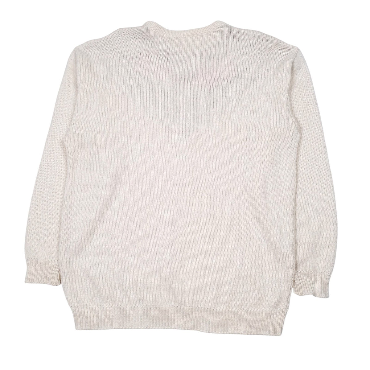 Mens Cream Unbranded  Crewneck Jumper