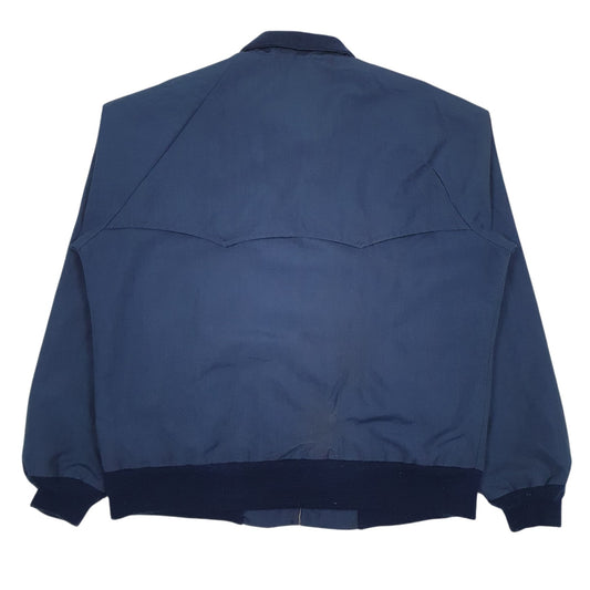 Mens Blue Wrangler Bomber Vintage 80s Made In USA  Coat