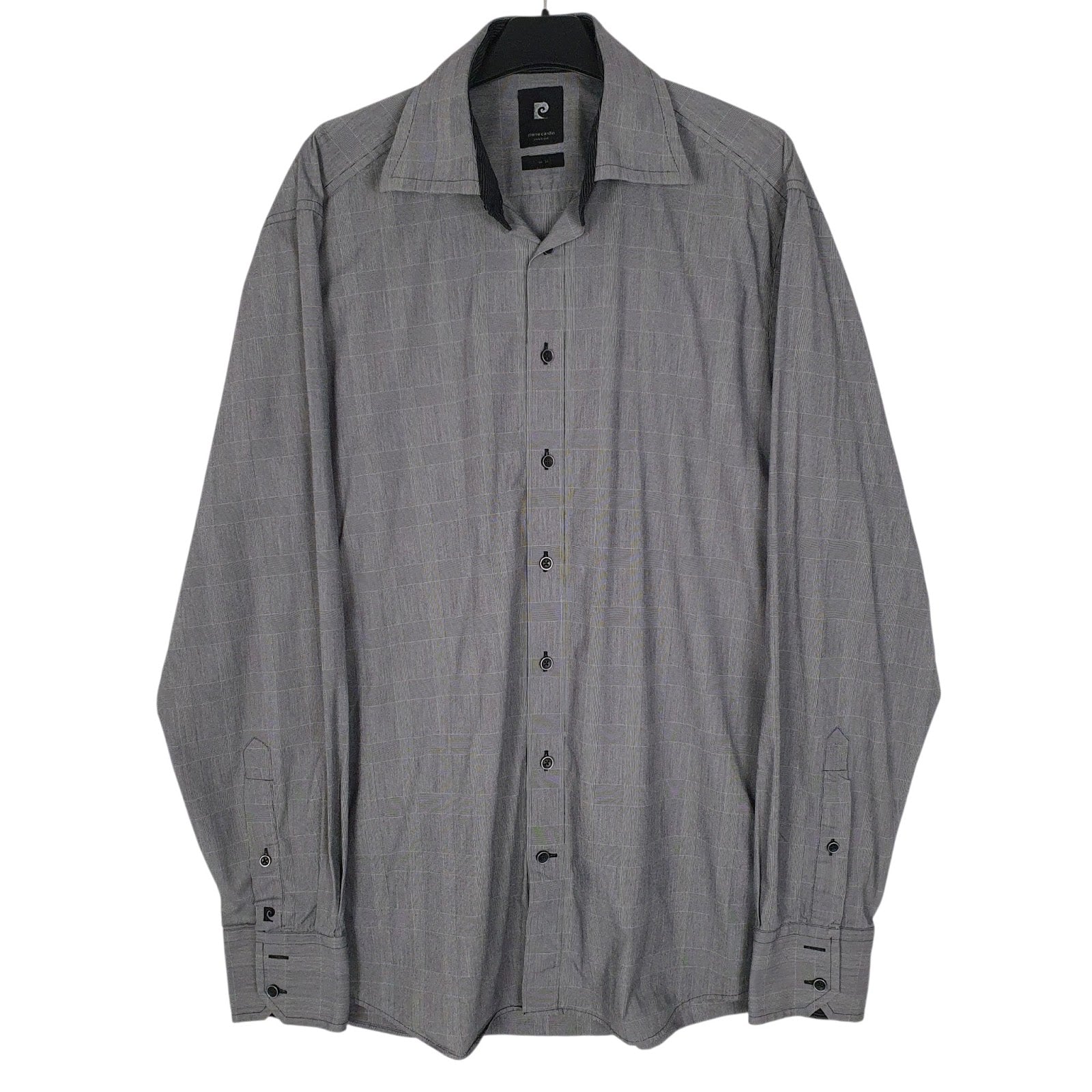 Mens Grey Pierre Cardin  Long Sleeve Shirt