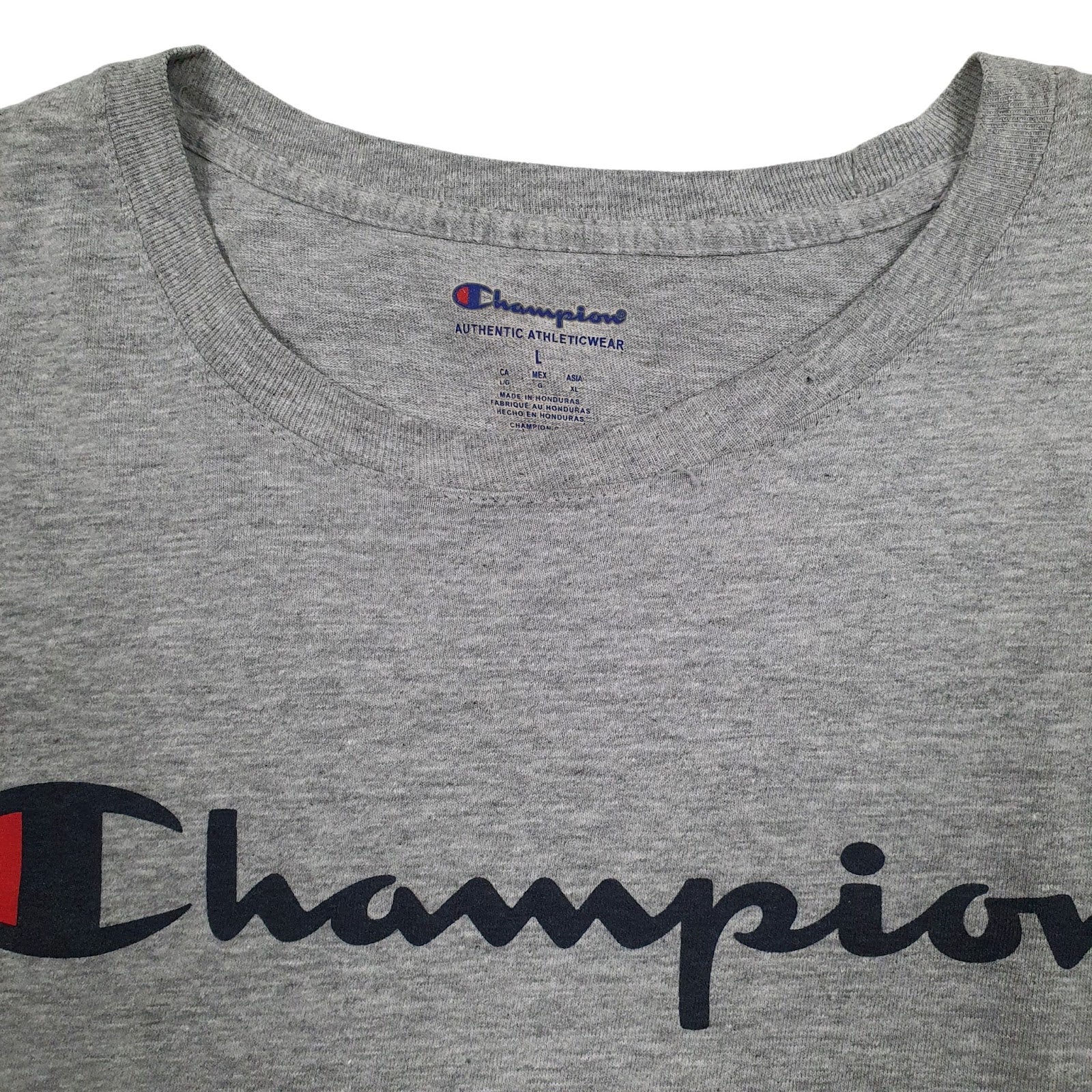 Mens Grey Champion   T Shirt