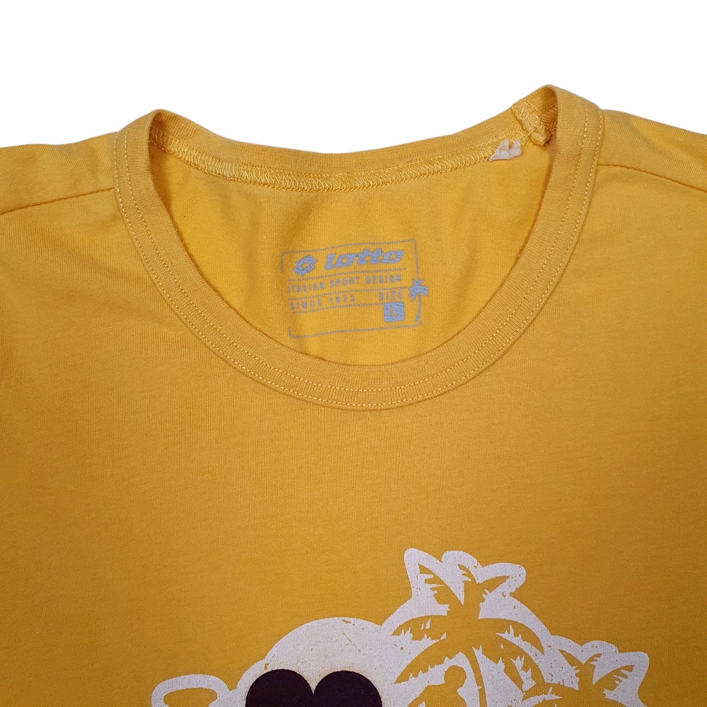 Mens Yellow Lotto   T Shirt