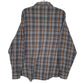 Mens Grey European Project Flannel  Shirt