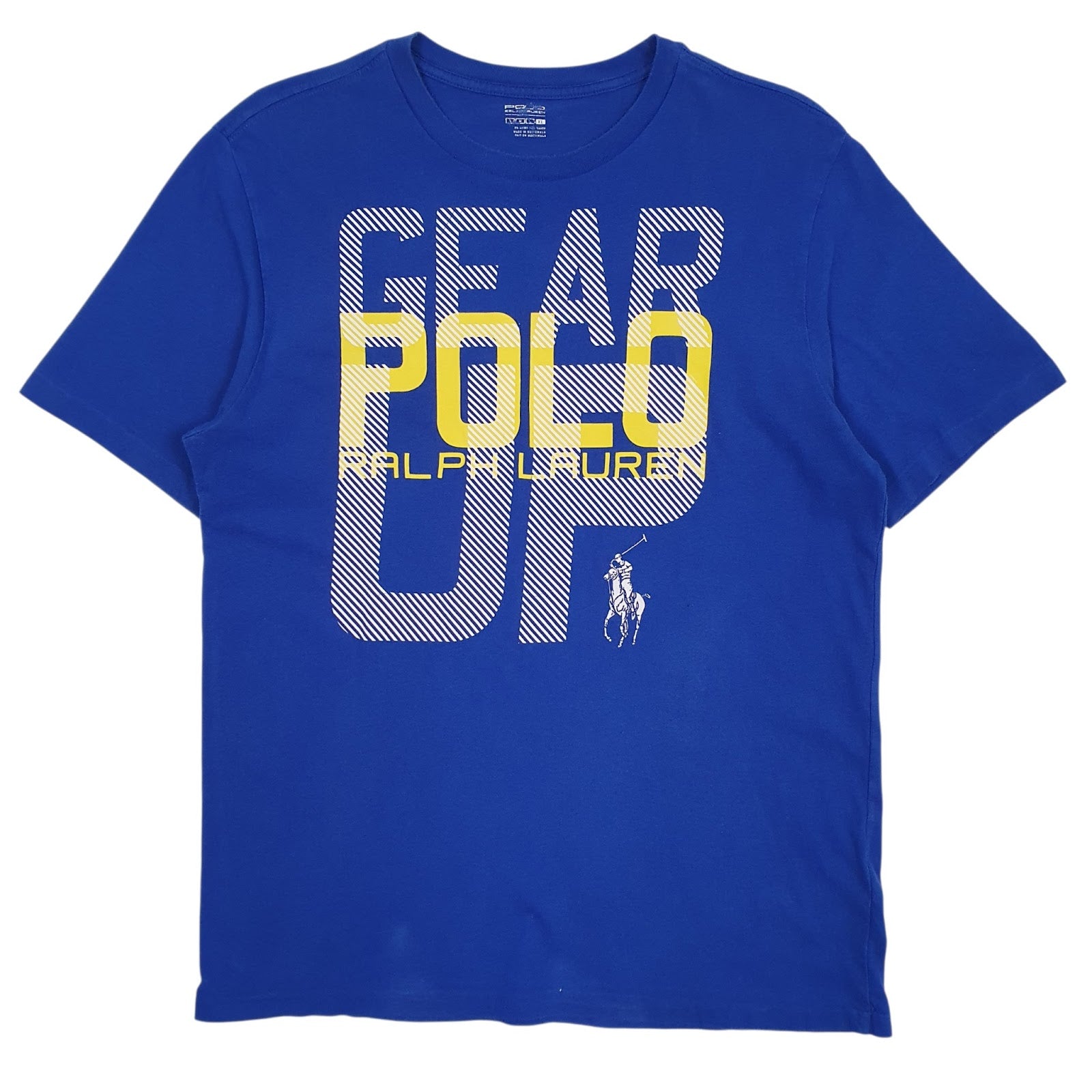 Mens Blue Polo Ralph Lauren Spellout Short Sleeve T Shirt