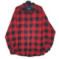 Mens Red Puritan Padded Flannel  Coat