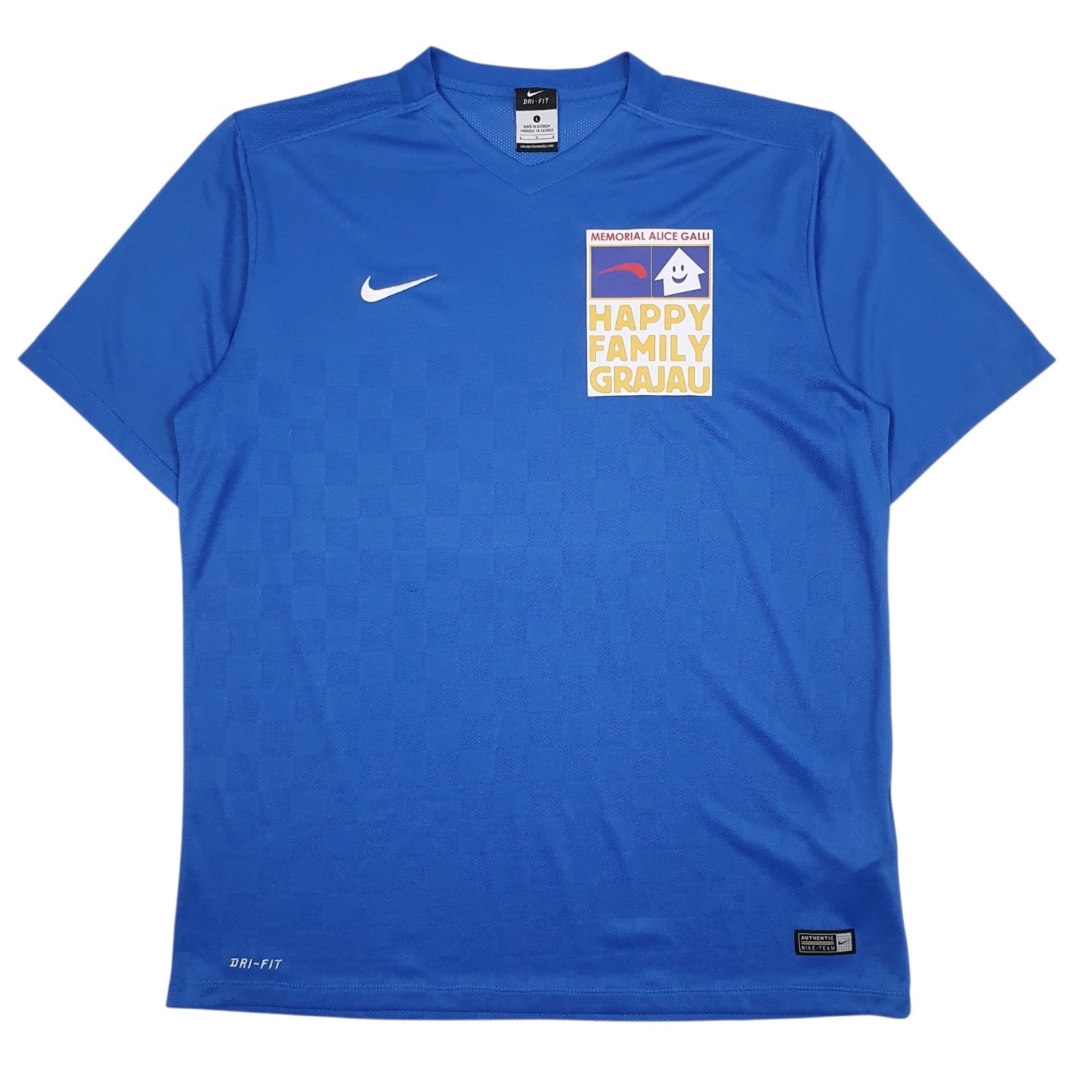 Mens Blue Nike Dri-Fit Activewear Short Sleeve T Shirt