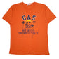 Mens Orange Gas Spellout Short Sleeve T Shirt
