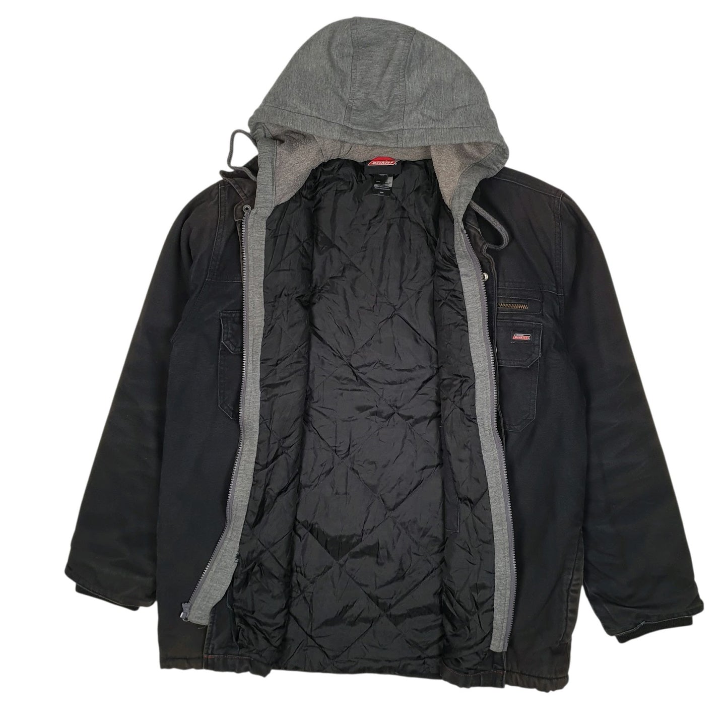 Mens Black Dickies Chore Hoodie  Coat