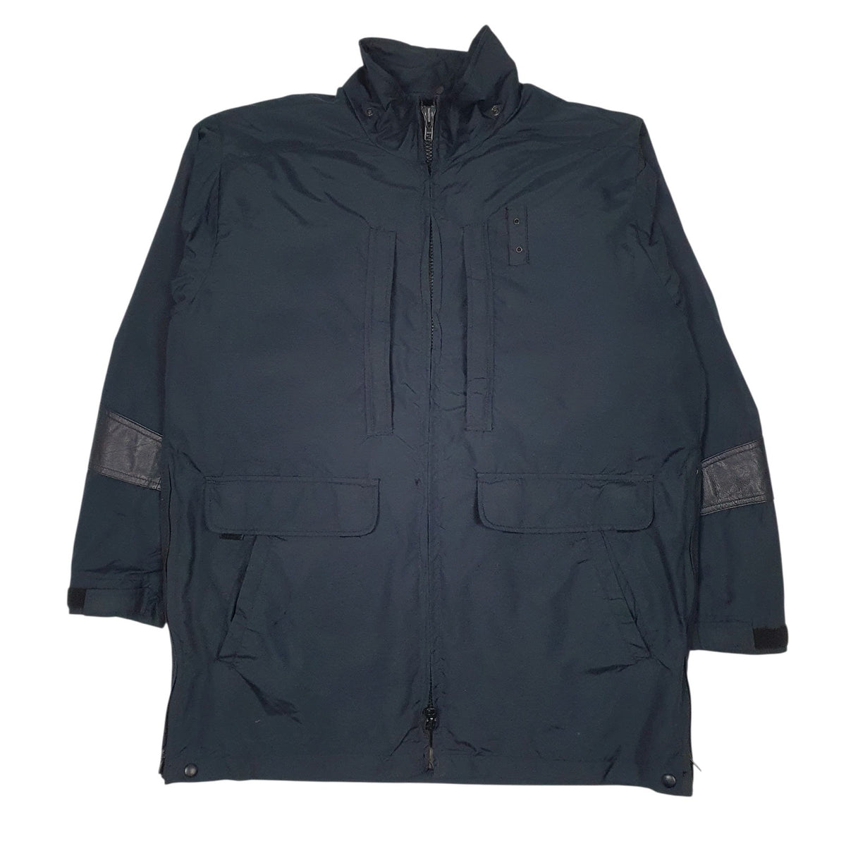 Mens Navy Blauer Vintage 90s Made In USA Windbreaker Oversized  Coat