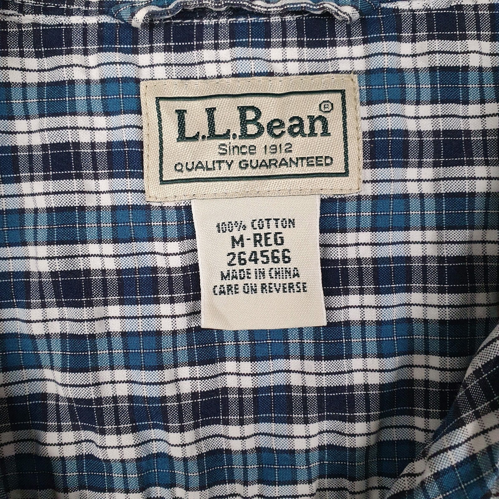 Mens Blue L.L.Bean   Shirt
