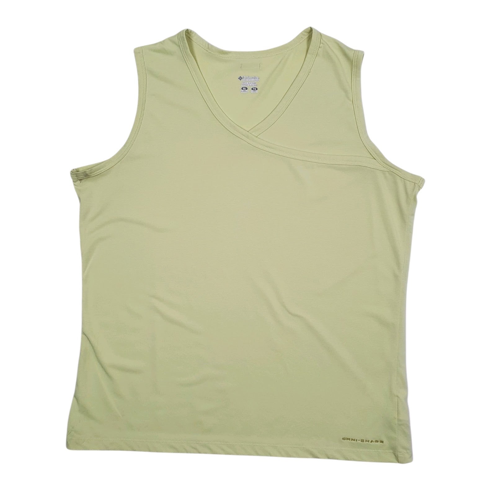 Womens Green Columbia Sportswear Company Sportswear Vest Sleeveless T Shirt