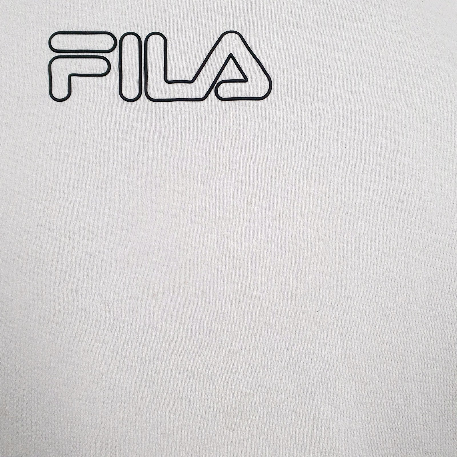 Womens White Fila  Crewneck Jumper