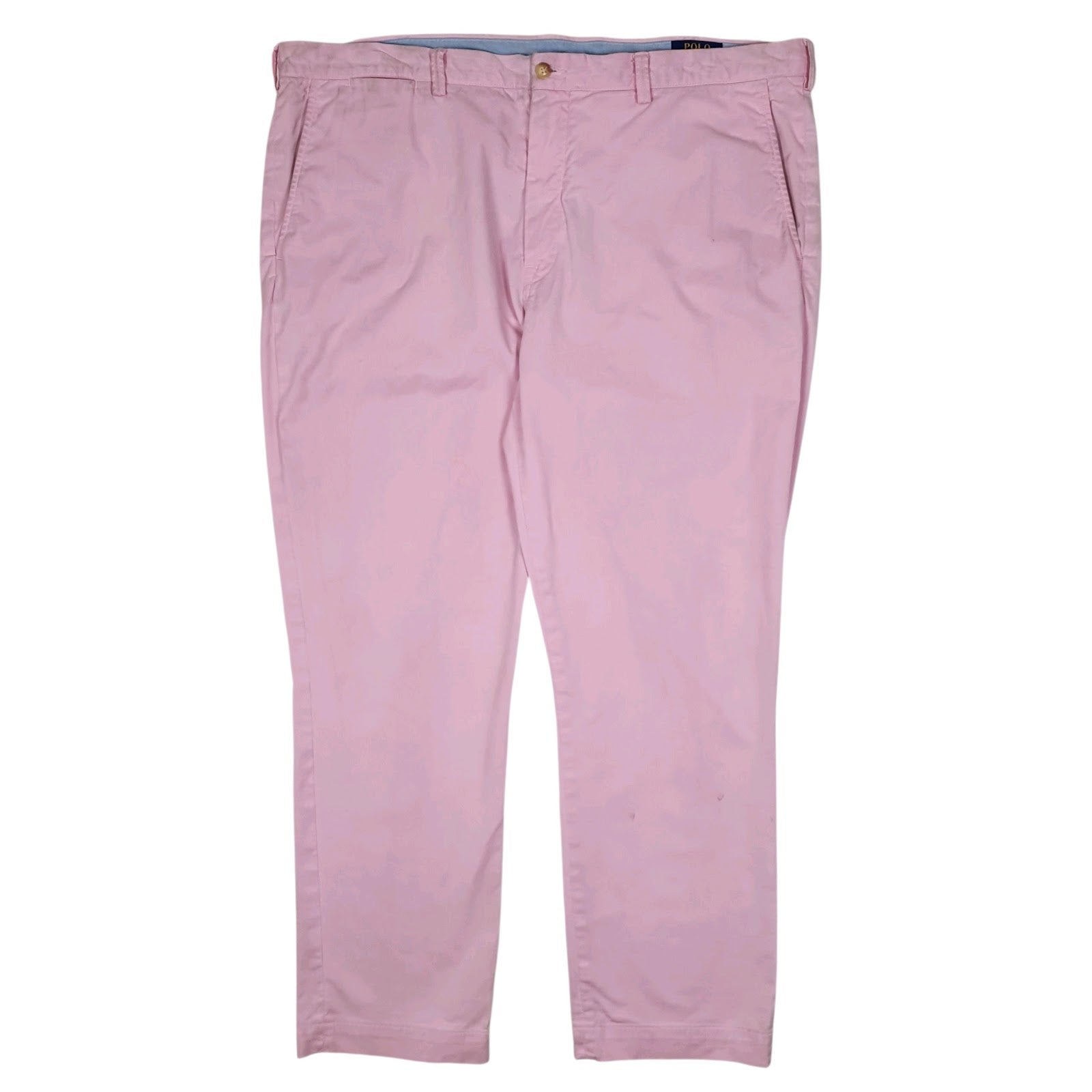 Mens Pink Polo Ralph Lauren Stretch Straight Fit Chino Trousers