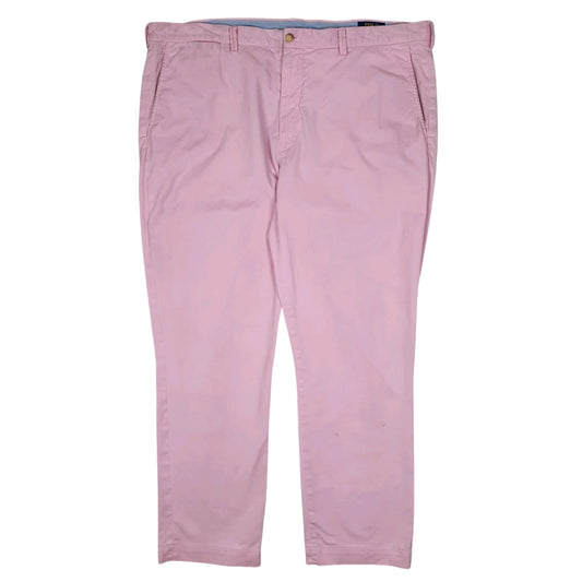 Mens Pink Polo Ralph Lauren Stretch Straight Fit Chino Trousers