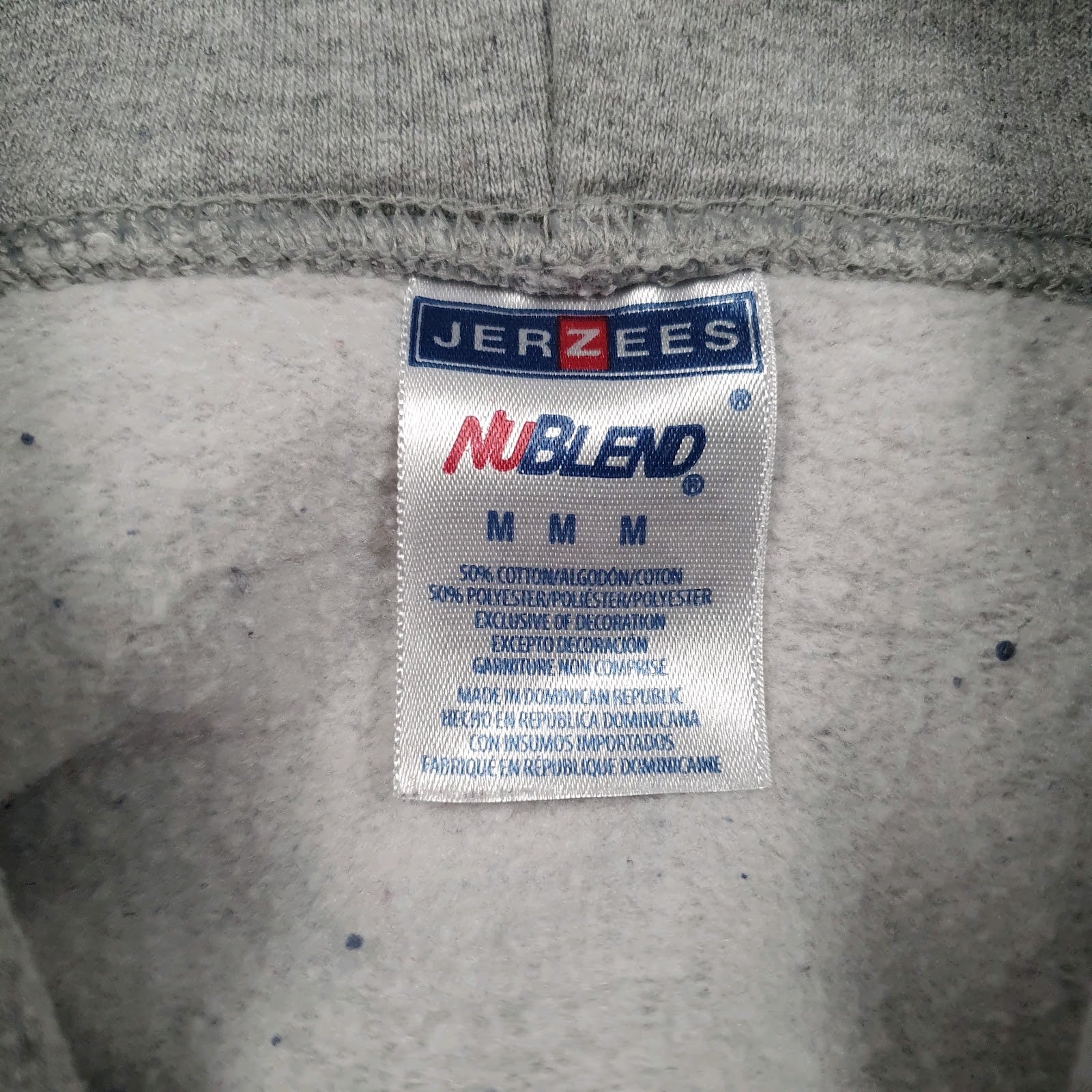 Mens Grey Jerzees NFL Hoodie Jumper