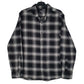 Mens Black Eddie Bauer Flannel Long Sleeve Shirt