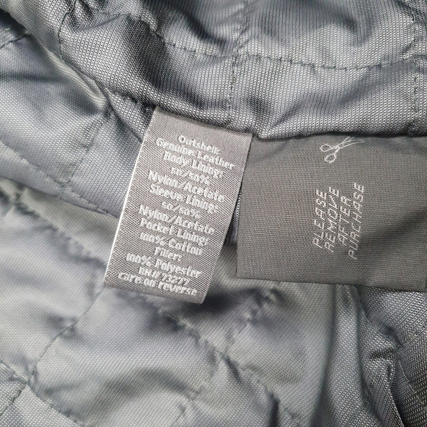 Mens Black Apt.9 Lambskin  Coat