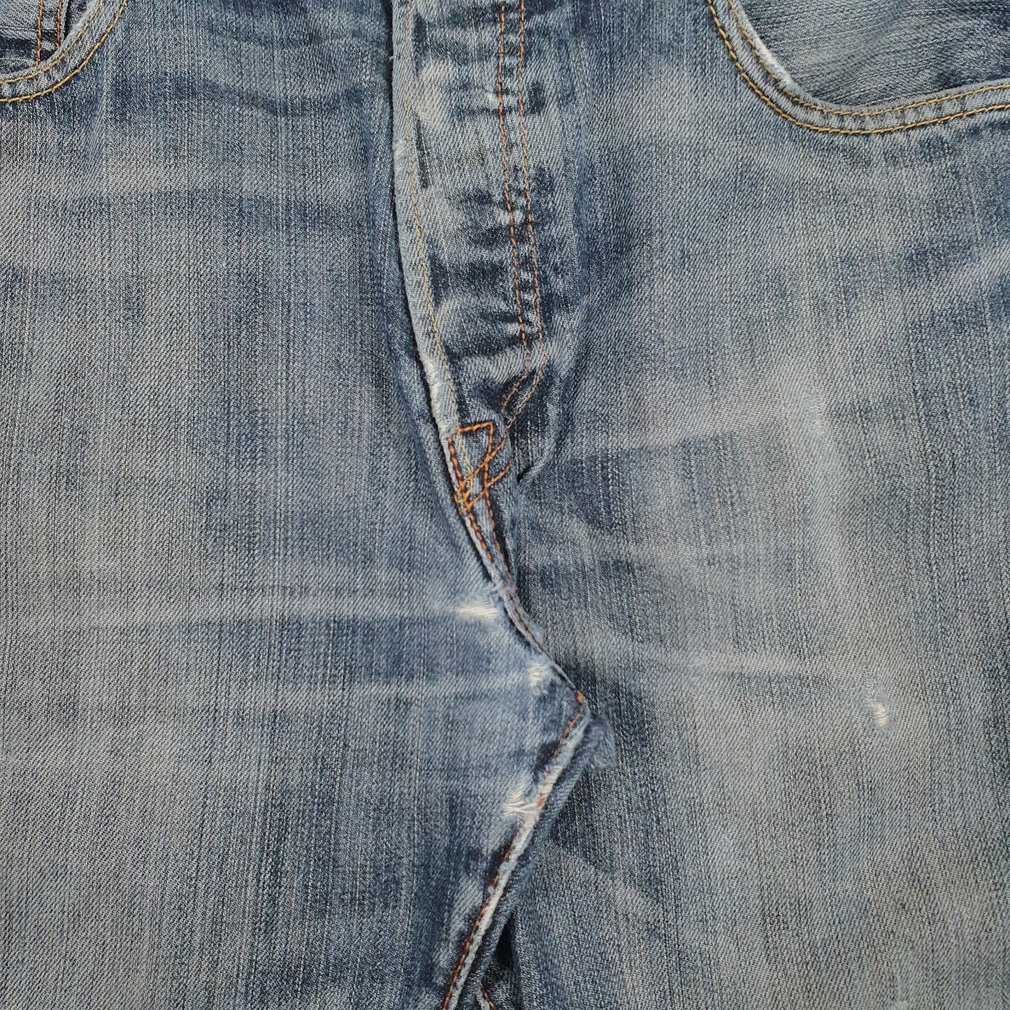 Mens Blue Levis Distressed  Jeans
