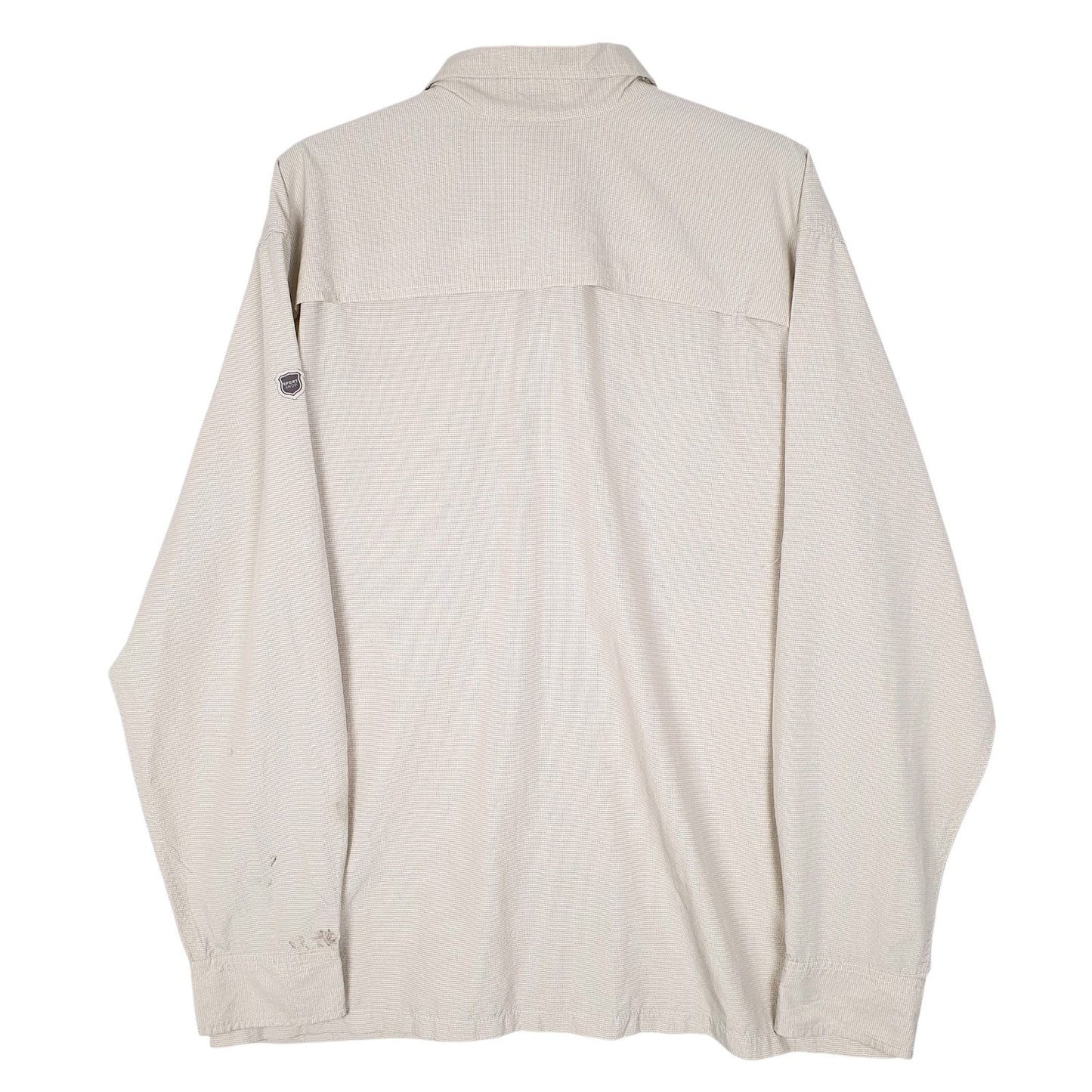 Mens Beige Eddie Bauer Active Wear  Shirt