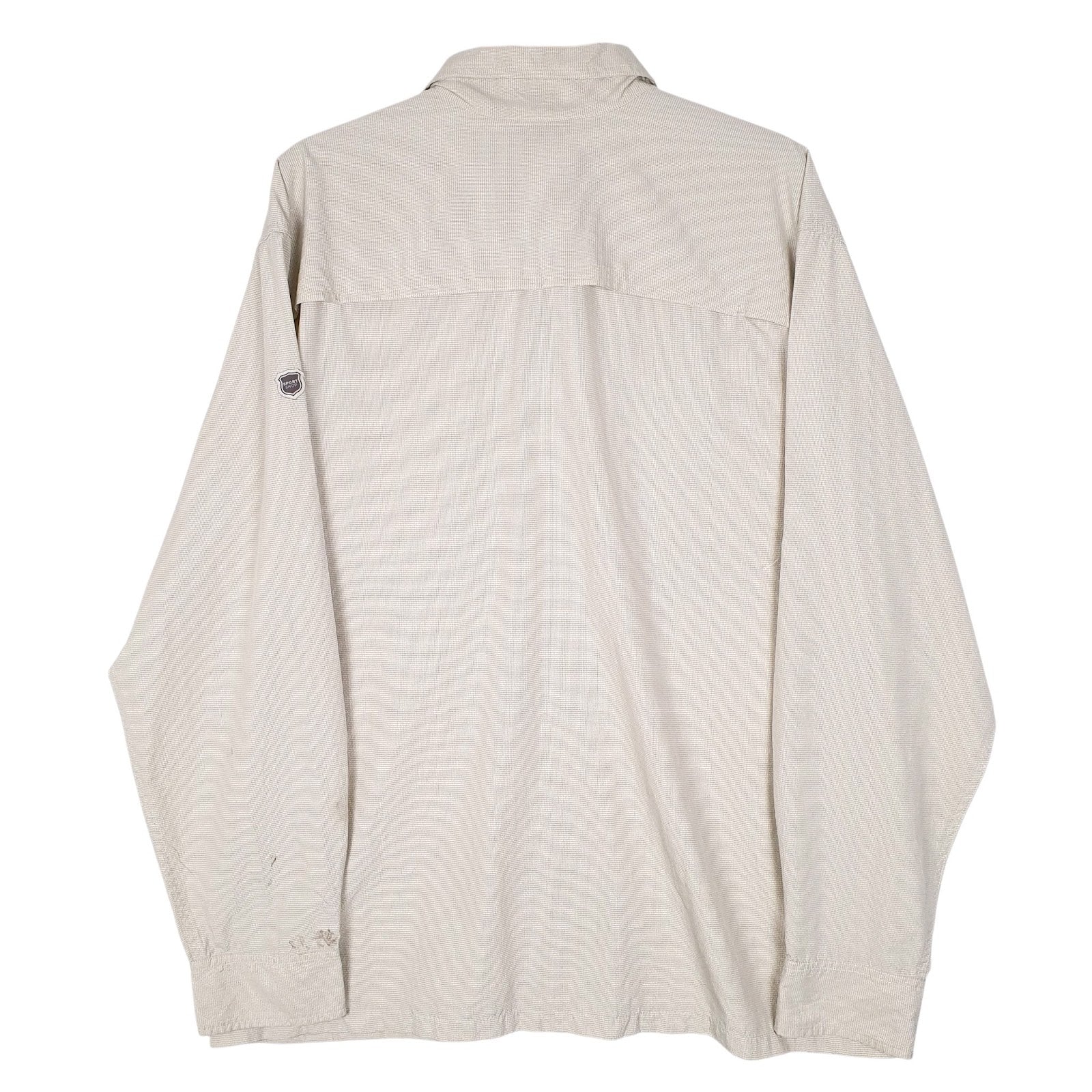 Mens Beige Eddie Bauer Active Wear  Shirt