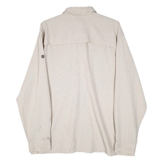 Mens Beige Eddie Bauer Active Wear  Shirt
