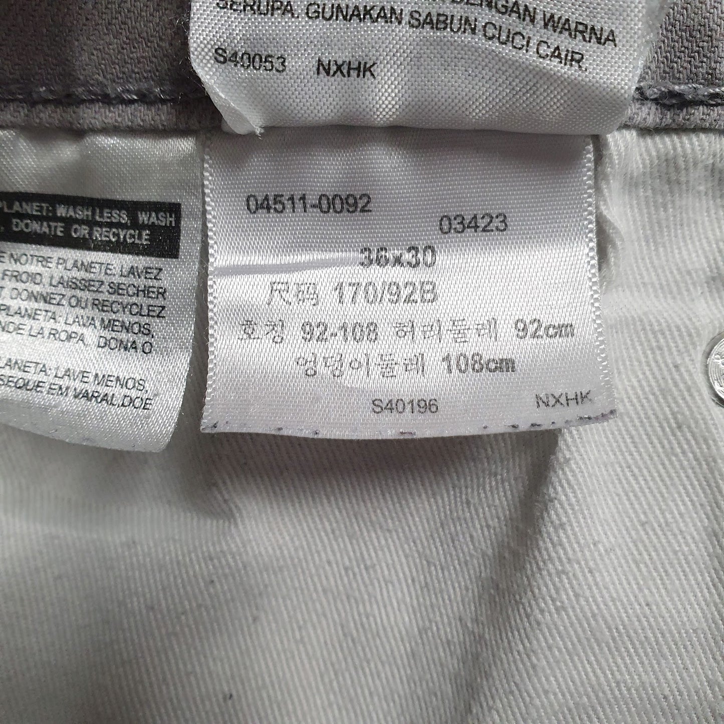 Mens Grey Levis   Jeans