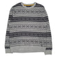 Mens Grey Nautica Funky Crewneck Jumper