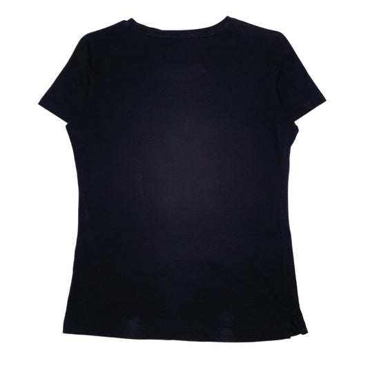 Womens Black Guess Spellout  T Shirt