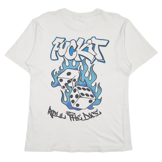 Mens White Trap Star  Crewneck T Shirt